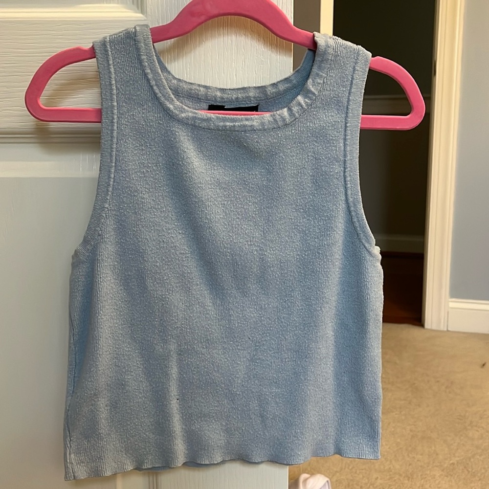 Light blue M tank top
